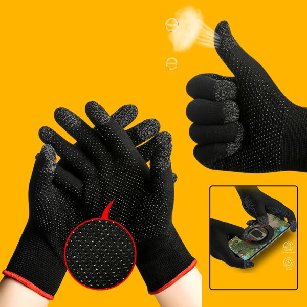 Guantes antideslizantes a prueba de sudor para pantalla táctil, funda para el pulgar, accesorios para juegos móviles PUBG