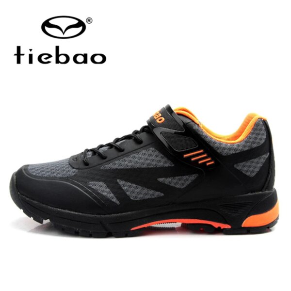 TIEBAO-zapatos de ciclismo profesionales para hombre y mujer, suelas de goma con autosujeción, calzado deportivo para bicicleta de montaña o de carretera