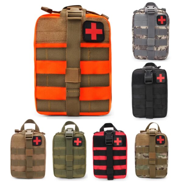 Bolsa médica táctica EDC Molle, Kit de primeros auxilios IFAK, riñonera de emergencia de supervivencia, accesorios militares de caza al aire libre, bolsa EDC