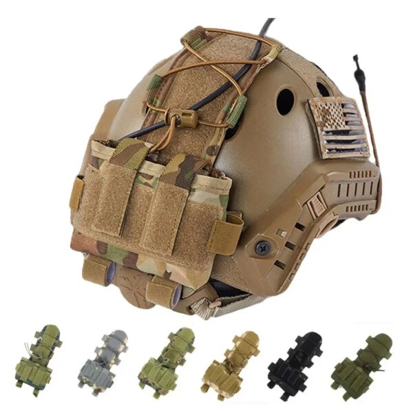 Bolsa de batería para casco táctico, paquete de batería MK2, paquete de contrapeso para casco rápido, accesorios para casco de caza Airsoft CS Wargame para hombre