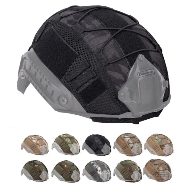 Tela para casco táctico para cascos Fast MH PJ BJ, funda para casco de paintball Airsoft, accesorios militares, sin casco