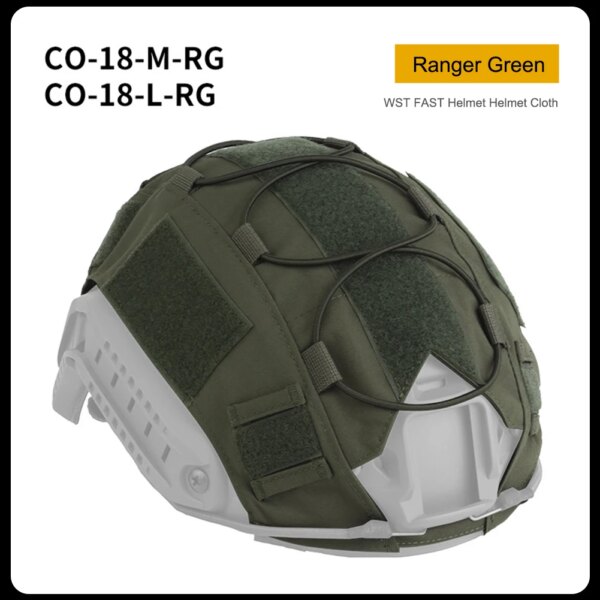 Cubierta táctica para casco, tocado de casco del ejército de camuflaje con aro para casco RÁPIDO, cubierta militar para casco de paintball airsoft