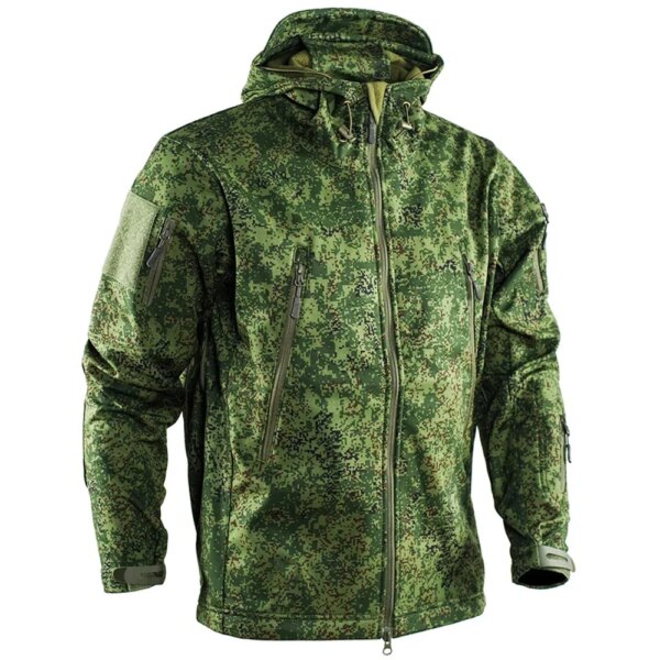 Chaquetas tácticas para hombre, deportes al aire libre, abrigos de camuflaje rusos de concha suave, forro polar de entrenamiento, chaqueta de carga impermeable y resistente al viento