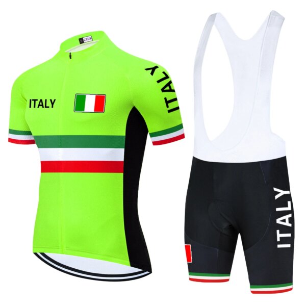 Equipo de ITALIA Conjunto Ciclismo Masculino bicicleta JERSEY Ciclismo Jersey джерси одежда велосипеды велоформа мужская велосипедки