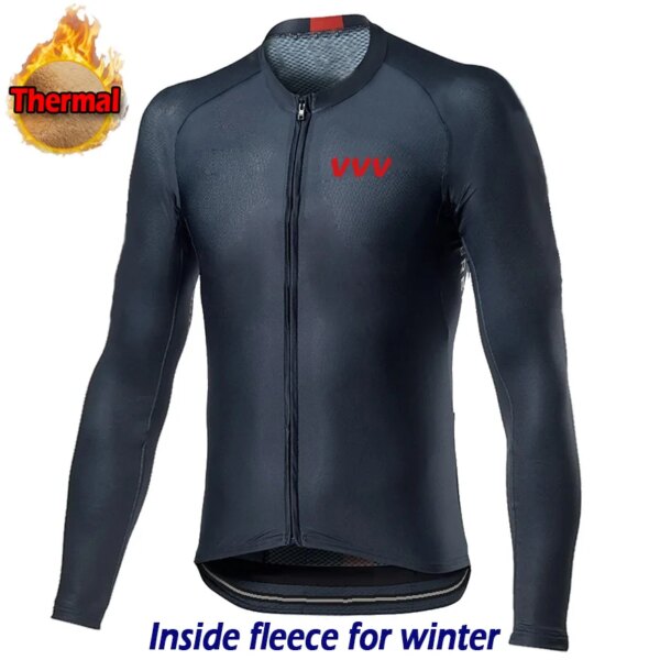 Jersey térmico de lana para ciclismo, camisa larga para bicicleta, ropa deportiva para bicicleta de montaña, abrigo cálido de invierno, ropa para montar, chaqueta de Motocross, Top ajustado