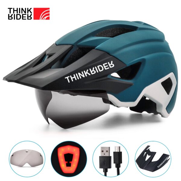 ThinkRider Casco Ciclismo MTB hombres mujeres Bicicleta Casco Capacete Ciclismo ultraligero montaña Cascos de Bicicleta de carretera Casco Ciclismo