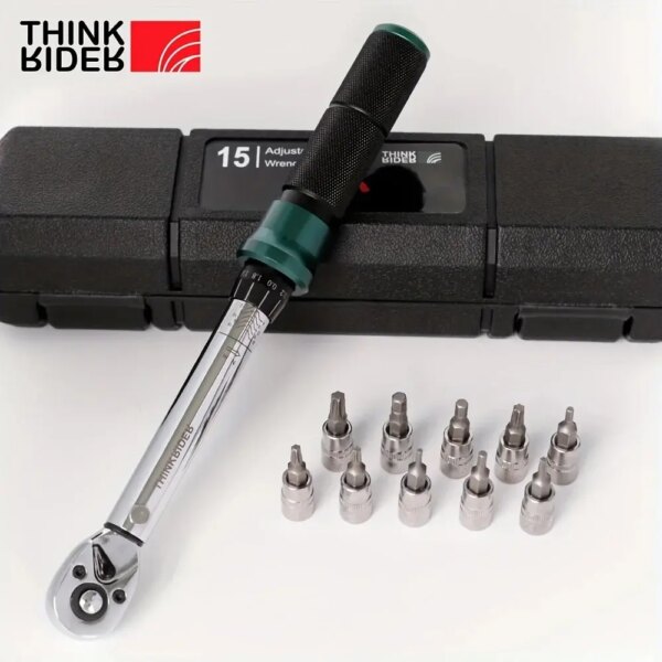 ThinkRider-NL-15 profesional para bicicleta, llave dinamométrica para bicicleta, llave Allen, juego de llaves inglesas, kit de herramientas de reparación de ciclismo