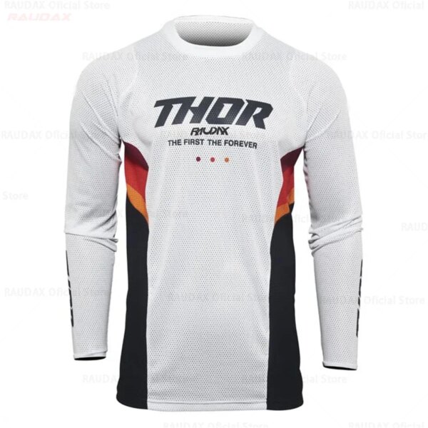 Thor Raudax Mx Multicolor Cool Ciclismo Jersey Motocross Ciclismo Off Road Dirt Bike Montar MTB DH Camisas de manga larga de carreras para hombres