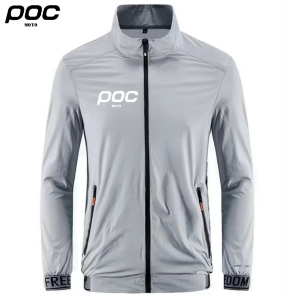 Top ciclismo verano Anti-uv chaqueta delgada bicicleta todoterreno carreras Motocross ropa deportiva abrigo moda hombres montaña MOTO POC chaqueta de bicicleta