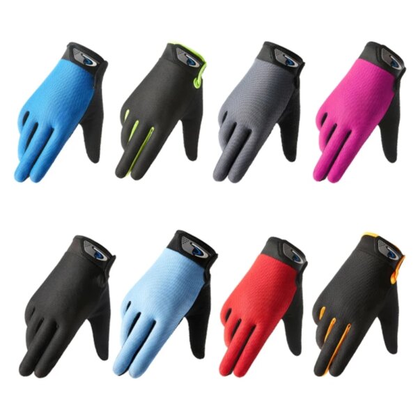 Guantes de pantalla táctil antideslizantes y transpirables, guantes de pesca para ciclismo, entrenamiento físico, Golf, montar, guantes refrescantes de verano