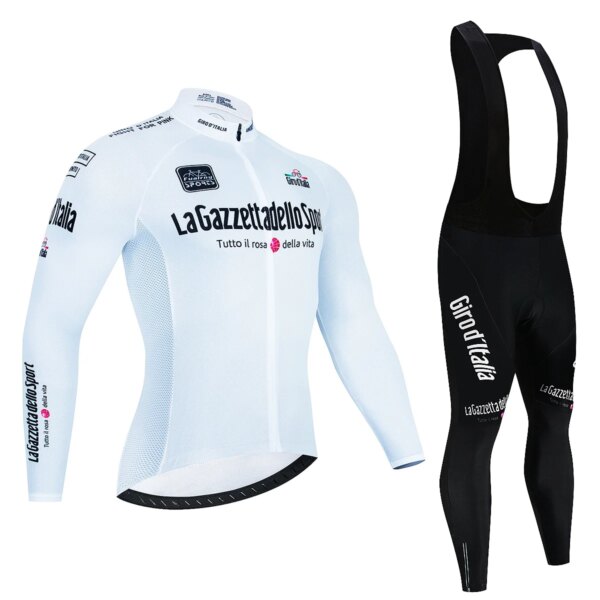 Conjunto de Jersey de ciclismo del Tour De Italia D'ITALIA, trajes de ciclismo de manga larga Anti-UV de primera calidad, uniforme de carreras profesional de secado rápido para otoño