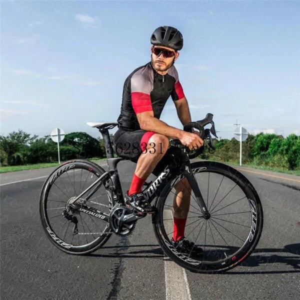 Ropa de Ciclismo de triatlón, Jersey de Ciclismo, conjunto para hombre, traje de Ciclismo de montaña, ropa de bicicleta, traje de triatlón, ropa de montaña