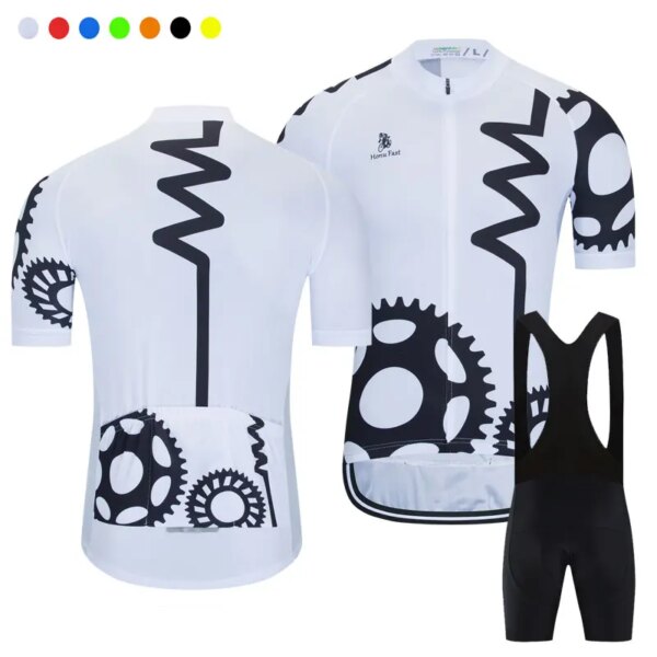 Conjunto de Jersey de Ciclismo de triatlón, traje de bicicleta de verano para hombre, pantalones cortos con pechera transpirables, Ropa para Ciclismo de montaña