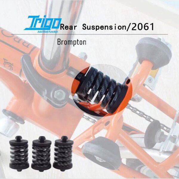 Trigo-amortiguador trasero para bicicleta plegable Brompton, accesorios de suspensión, especial 2061