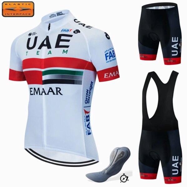 UAE 7 horas Pad bicicletas de carretera Jersey conjuntos de ciclismo completo verano bicicleta hombre ciclista ropa ciclismo Kit para hombres Mtb pantalones bicicletas