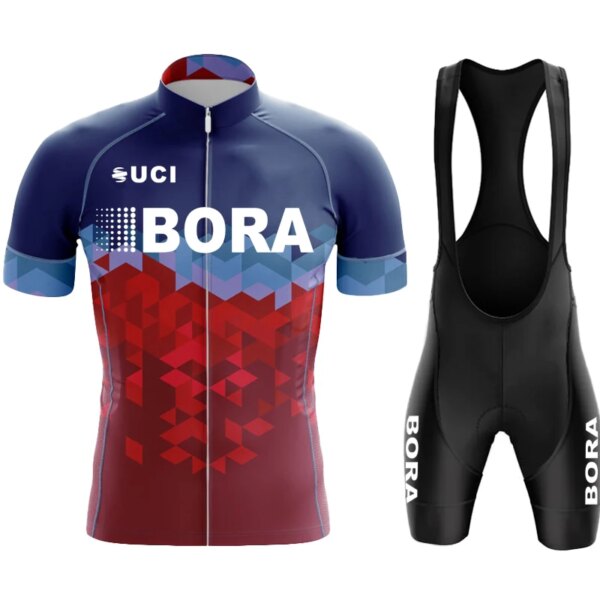 UCI BORA-ropa de ciclismo para hombre, pantalones cortos, ropa deportiva para hombre, conjunto deportivo, pantalones, chaqueta de Gel, pechera para bicicleta de montaña, 2023