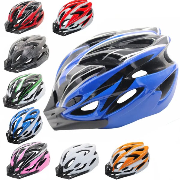 Casco de bicicleta para adultos Unisex, cascos de bicicleta de montaña y de carretera, casco de seguridad ultraligero ajustable, Material EPS, equipo de ciclismo