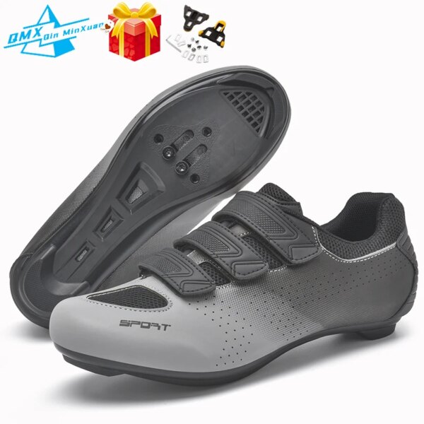 Zapatos de ciclismo Unisex para hombre y mujer, zapatillas antideslizantes con tacos autoblocantes, color rosa, para bicicleta de montaña, Sapatilha Mtb, 37-48 #