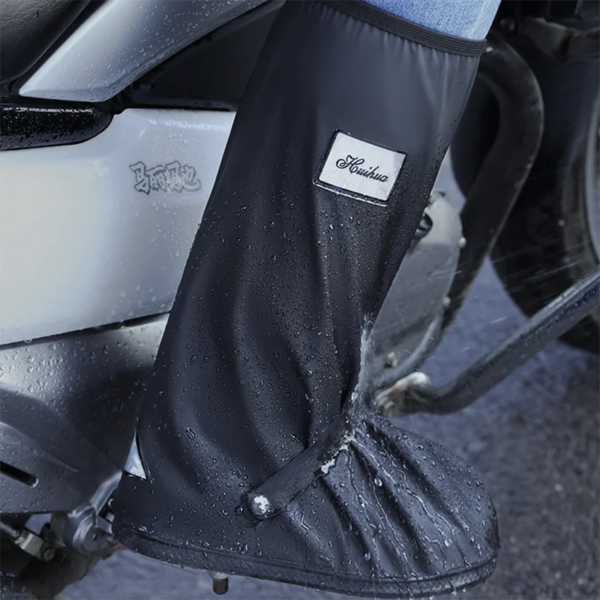 Cubierta para botas de motocicleta Unisex, cubierta para zapatos, cubierta para lluvia, bicicleta, ciclismo, cubierta impermeable para zapatos contra la lluvia, cubiertas antideslizantes para botas de moto