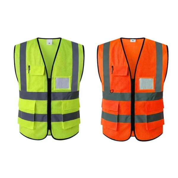 Chaleco de seguridad de alta visibilidad para montar de noche al aire libre Unisex, chaqueta reflectante, chaleco de seguridad para deportes y operaciones al aire libre