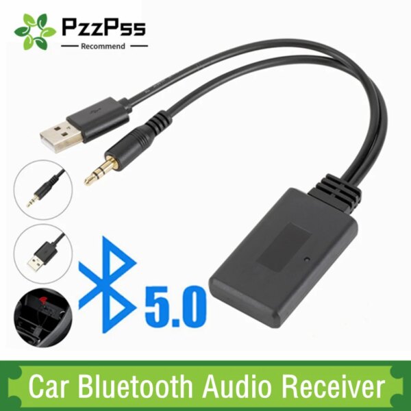 Receptor inalámbrico Universal para coche, compatible con Bluetooth, USB, 3,5 Mm, Aux Media, Bluetooth 5,0, reproductor de música, adaptador de Cable de Audio para BMW