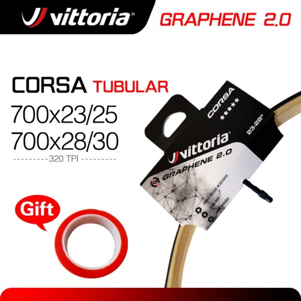 Neumáticos tubulares para bicicleta de carretera VITTORIA CORSA Speed ​​700X25C, neumático Tubular de grafeno 2,0 para neumáticos tubulares de carreras 700X25/28/30, amarillo y negro