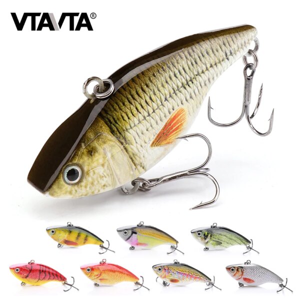 VTAVTA-señuelo de pesca Rattlin Vib, 7cm, 18g, Wobblers hundidos para Lucio, Crankbaits, señuelos, cebos de manivela, señuelos VIB artificiales de Metal