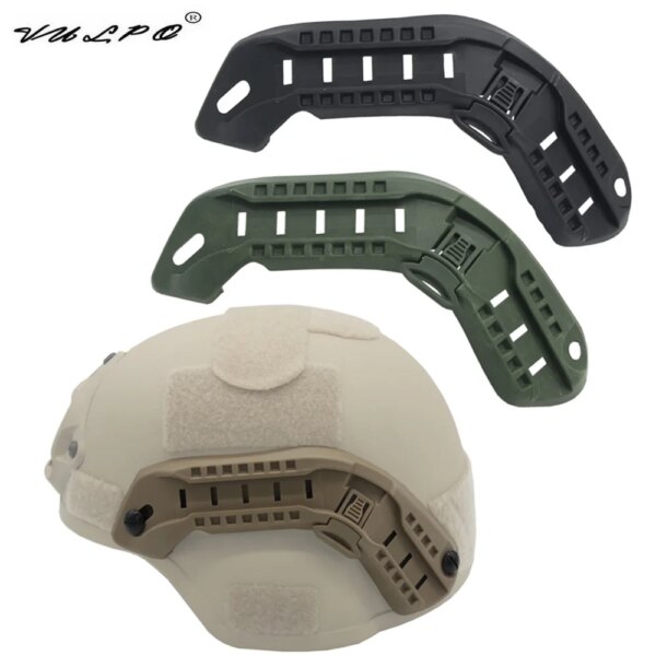 VULPO táctico MICH2000 carril de guía lateral del casco arco casco montaje carril caza Airsoft Mich 2000 accesorios del casco