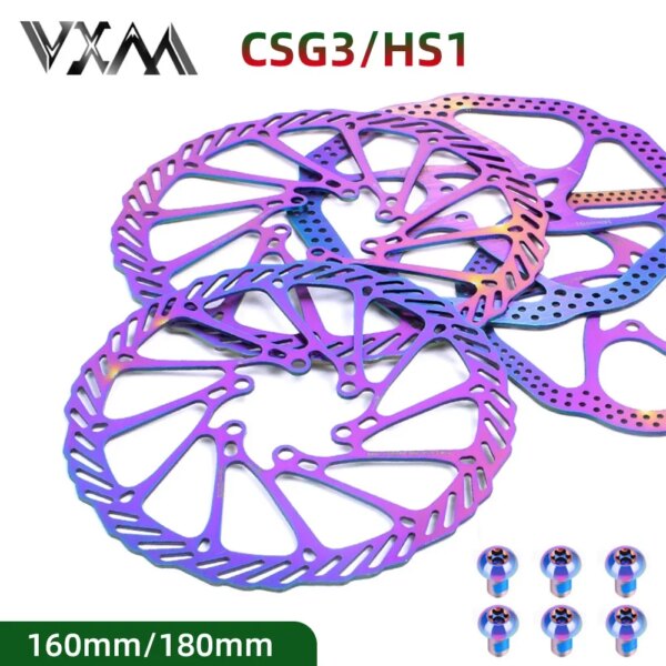 VXM 2 uds AVID Rotor de freno de disco de bicicleta 160mm 180mm freno hidráulico CSG3 G3 HS1 Rotores de bicicleta de montaña carretera Mtb para Shimano Sram