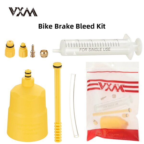 VXM-Herramienta de cambio de aceite de frenos de bicicleta, herramienta de inyección de purga de aceite hidráulica Simple, Kits de mantenimiento de reparación de bicicletas de montaña y carretera