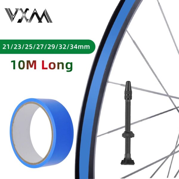 VXM-almohadilla de banda de vacío para neumáticos de bicicleta, válvula para neumáticos sin cámara de 60mm, cinta sin cámara de carbono para bicicleta de montaña y carretera, herramienta para neumáticos de exterior