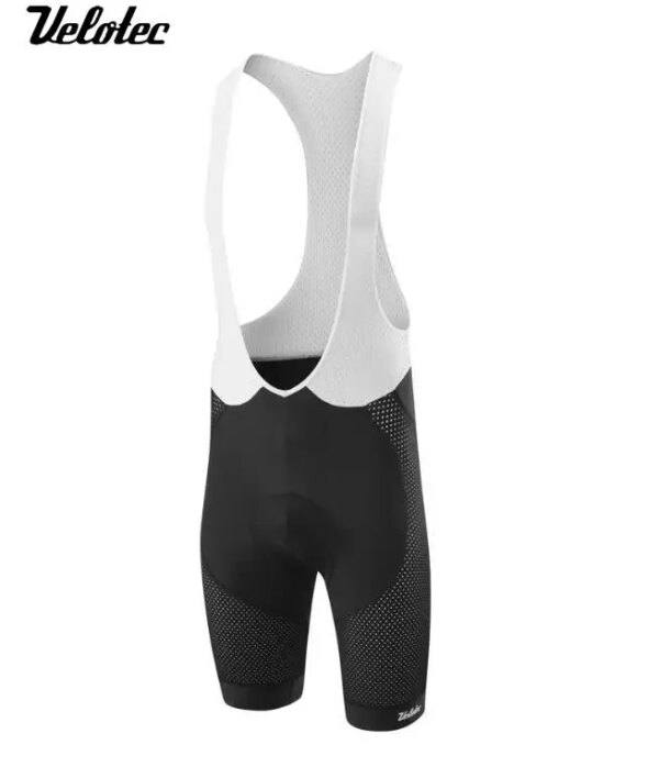 Velotec-pantalones cortos con pechera para Ciclismo para hombre, transpirables, sin costuras, 7H, para montar en bicicleta de montaña y carretera