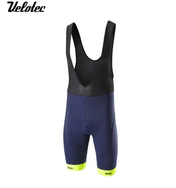 Velotec-pantalones cortos con tirantes para ciclismo para hombre, medias cómodas con almohadilla de alta densidad para deportes al aire libre, 7 horas de paseo, verano