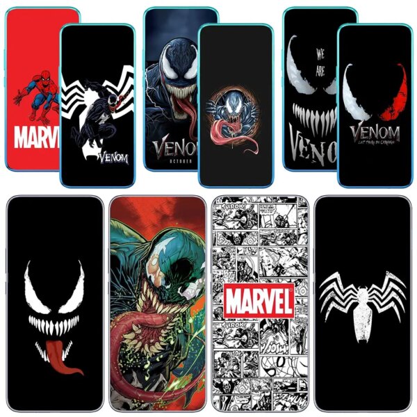 Venom Marvel superhéroe carcasa de teléfono para Motorola Moto E13 E22I E22 G52 G42 G32 G23 G22 E20 E30 E40 E4 G200 funda suave
