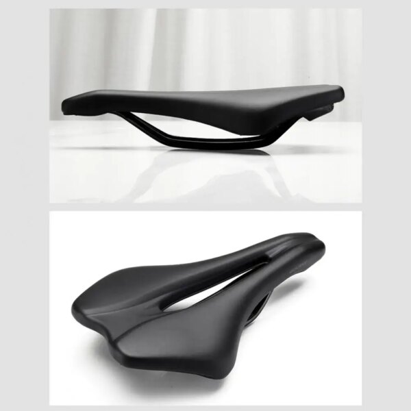 Asiento de bicicleta ventilado, cojín ergonómico y transpirable para sillín de bicicleta, resistente al desgaste, absorción de golpes para ciclistas