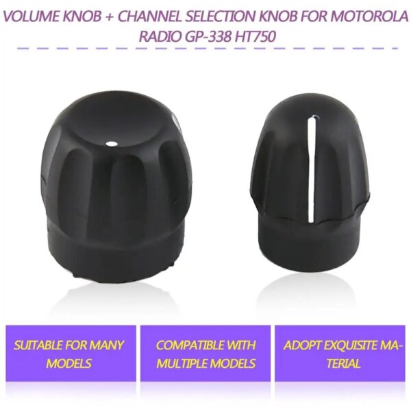 Perilla de volumen Perilla de selección de canal para radio Motorola GP-338 HT750 HT1250 EP350 EP450 EX500 EX600 GP340 GP360 GP380 Accesorios