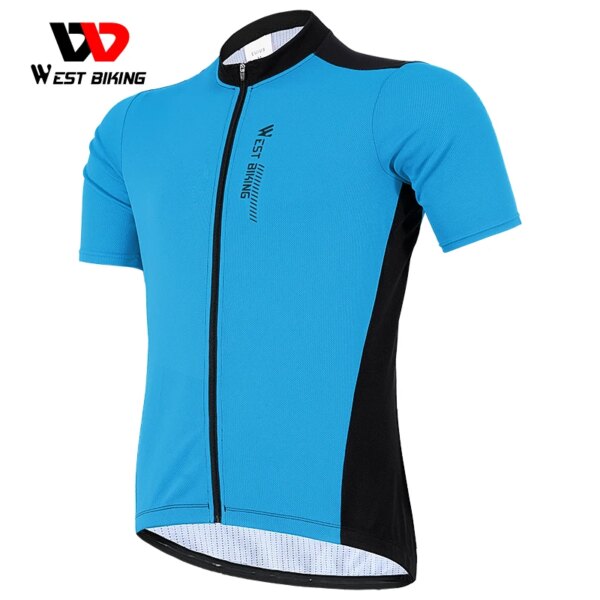 WEST BIKING-Camiseta de ciclismo para hombre y mujer, camisetas de equipo de bicicleta nueva, ropa transpirable de manga corta para deportes de ciclismo, verano 2022