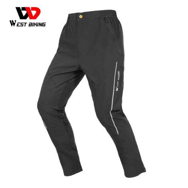 WEST BIKING-pantalones de ciclismo a prueba de viento para otoño, pantalones de ciclismo de secado rápido, pantalones de pesca y Fitness, equipo deportivo