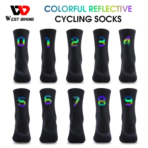 WEST BIKING-Calcetines deportivos profesionales para hombre y mujer, medias para correr, baloncesto, fútbol, ​​carreras