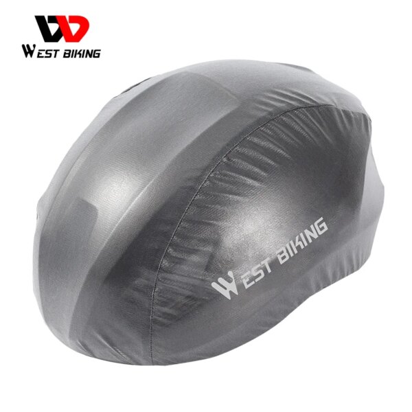 WEST BIKING-funda ultraligera para casco de bicicleta, impermeable, reflectante, a prueba de polvo, cubierta para lluvia, fundas para casco de ciclismo de montaña y carretera