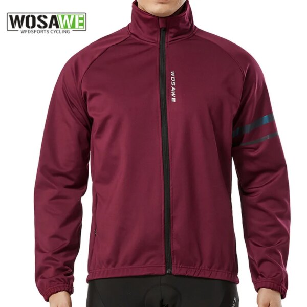 WOSAWE-Chaqueta de ciclismo para bicicleta, chaqueta impermeable de calidad, Jersey resistente al viento, camiseta ligera de manga larga para MTB