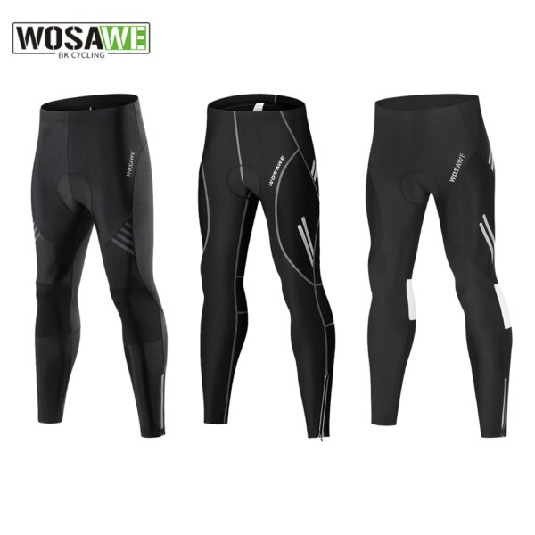 WOSAWE mallas de ciclismo pantalones para bicicleta de montaña hombres mujeres Primavera Verano transpirable alta elasticidad pantalones deportivos pantalones reflectantes