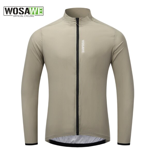 WOSAWE-Chaqueta cortavientos para ciclismo para hombre, chaqueta cortavientos para bicicleta, ultraligera, plegable, para bicicleta de carretera, chaleco sin mangas