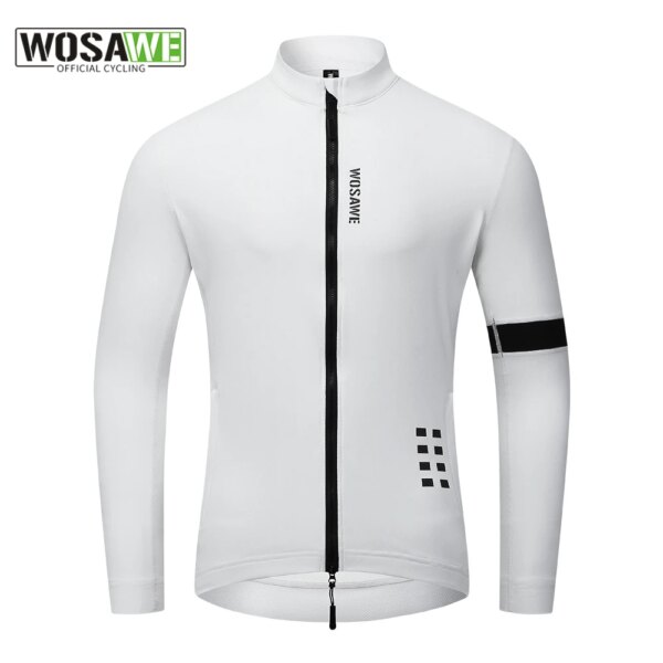 WOSAWE, Jersey térmico de invierno para Ciclismo para hombre, abrigo para bicicleta MTB que mantiene el calor, ropa para bicicleta, camisetas de manga larga, chaquetas de Ciclismo de 5-15 ℃