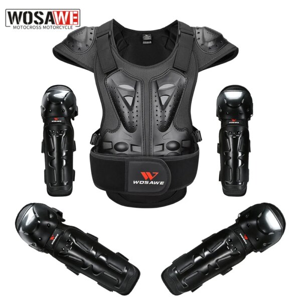 WOSAWE-Chaleco de armadura para motocicleta, Protector de pecho para carreras, ciclismo, Motocross, esquí todoterreno, chaquetas protectoras para snowboard para adultos