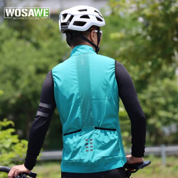 WOSAWE-Chaleco cortavientos para hombre, camisa de ciclismo, pantalones de ciclismo, conjunto de ropa de ciclismo, conjunto de ropa de montar