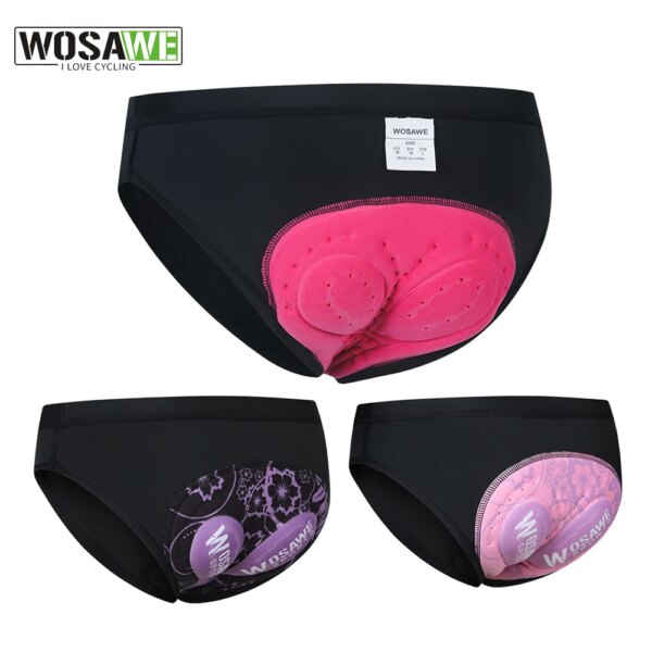 WOSAWE, pantalones cortos acolchados para Ciclismo, Ropa interior para Ciclismo a prueba de golpes, pantalones cortos para bicicleta MTB, pantalones cortos para bicicleta de carretera, Ropa para Ciclismo, medias para mujer