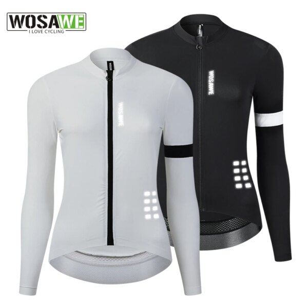 WOSAWE, ropa de ciclismo para mujer, Jersey de manga larga para bicicleta de carretera, camiseta de manga corta para verano para mujer, ropa para bicicleta de montaña de secado rápido