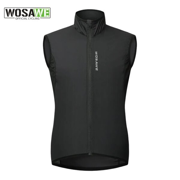 WOSAWE-Chaleco reflectante para ciclismo para mujer, ropa deportiva de tejido sólido, cortavientos para ciclismo, repelente al agua, a prueba de viento, chaqueta para bicicleta de montaña