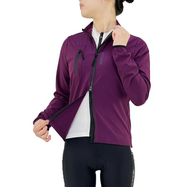 WOSAWE-Chaqueta de ciclismo para mujer, cortavientos impermeable, ropa de ciclismo, chaqueta para bicicleta de carretera, abrigo deportivo para bicicleta